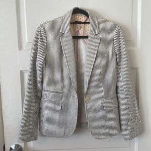 Jcrew searsucker blazer